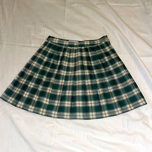 Urban Outfitters Green Plaid Skirt
